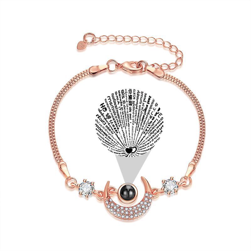 Projection Star Moon Bracelet Korean Style Charm