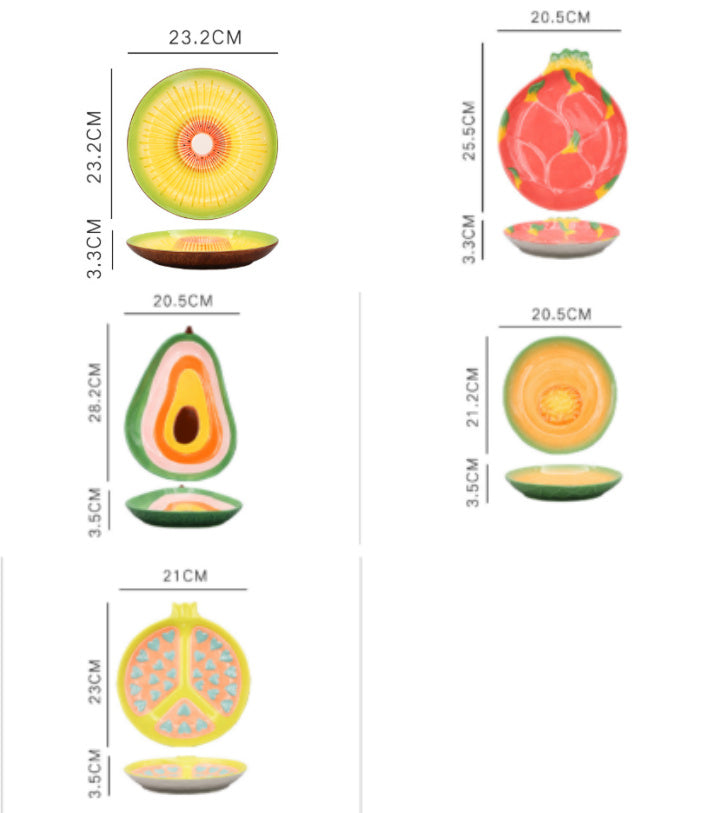 Creative Fruit Ceramic Cute Home Salad Plate